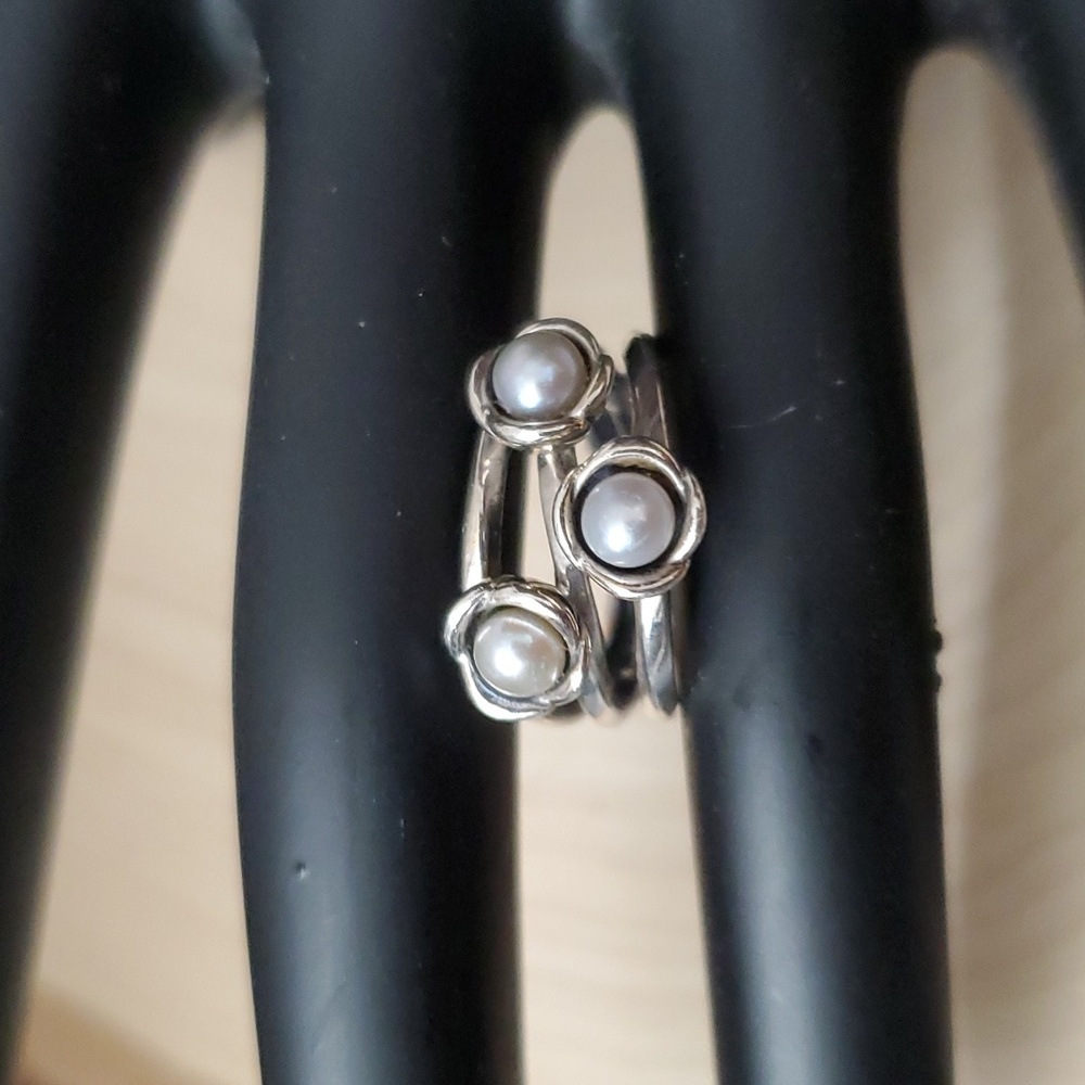 Sterling Silver 925 Pearl Ring